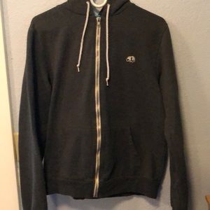 Enjoi zip up gray sweatshirt